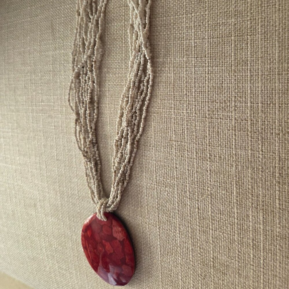 Beaded Shell Necklace - Picture 3 of 3